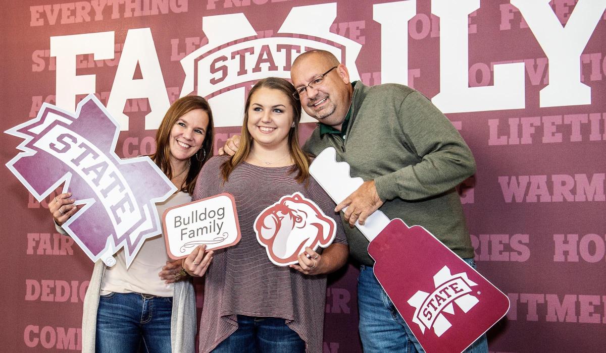 Family Portrait at Bulldog Family Weekend